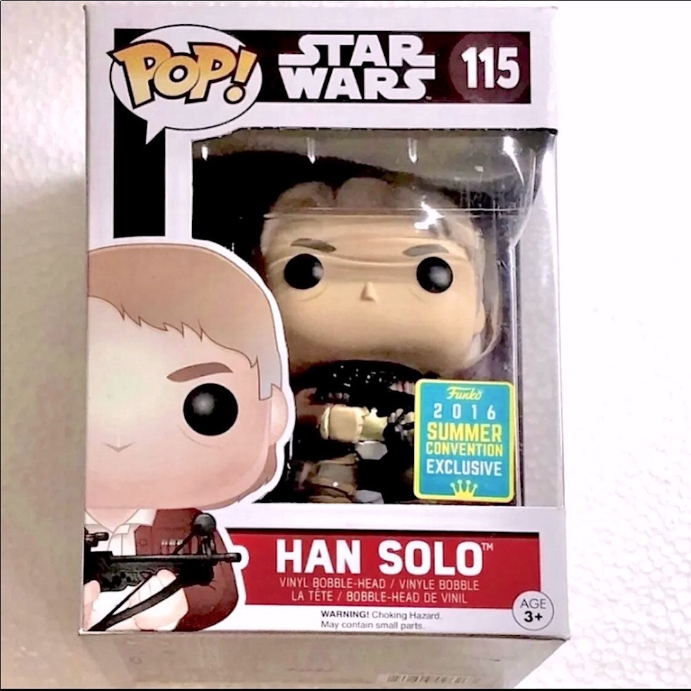 Star Wars 115 Han Solo (with Bowcaster) Funko Pop Bobble-Head